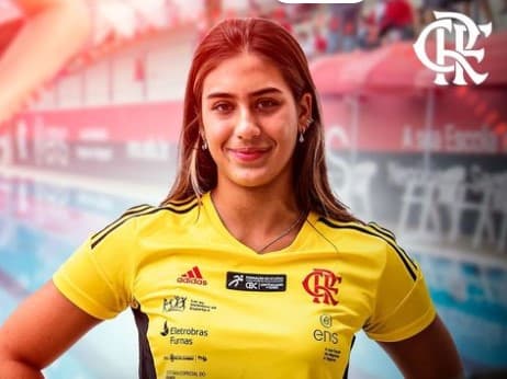 Rafaela Sumida, nadadora do Flamengo. Foto: Instagram Flamengo