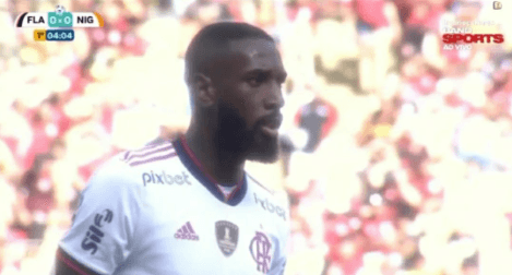 Imagens do jogo do Flamengo causaram revolta. Foto: Captura TV