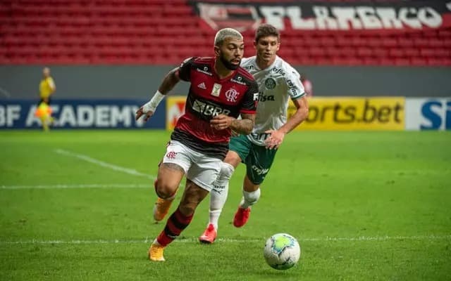 Gabigol em Flamengo x Palmeiras