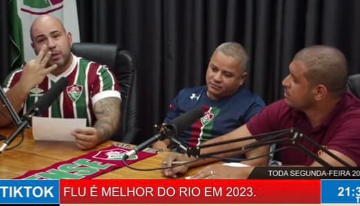 Tricolor afirma ao vivo que Fluminense não tem rival no Rio: 'Rei do clássico'