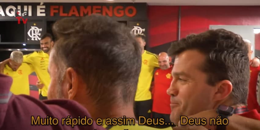 vitor pereira fala em vestiário do flamengo