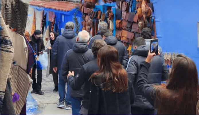 Presidente do Flamengo passeia em cidade marroquina. Foto: Reprodução