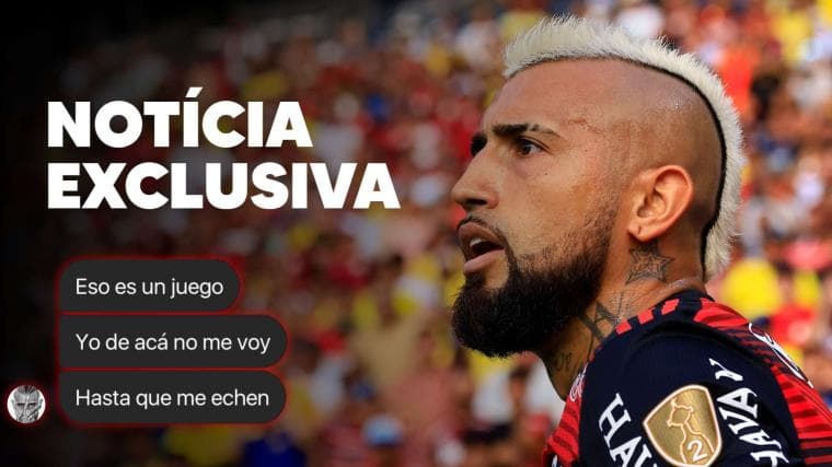 Após polemizar, Vidal se declara ao Flamengo: 'Quero sempre estar aqui'