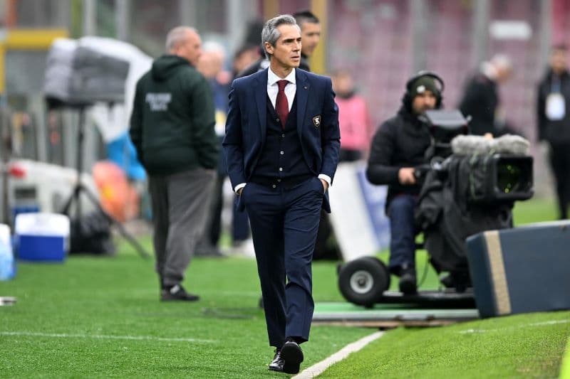 Paulo Sousa na Salernitana. Foto: Francesco Pecoraro/Getty Images