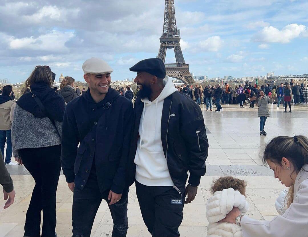Andreas Pereira e Rodinei em Paris