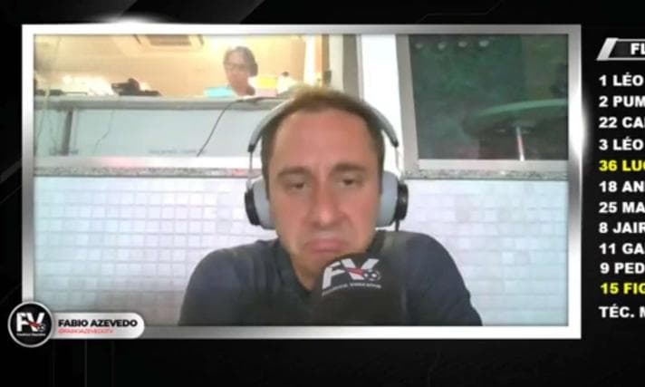 fábio azevedo reclama de gols do Flamengo
