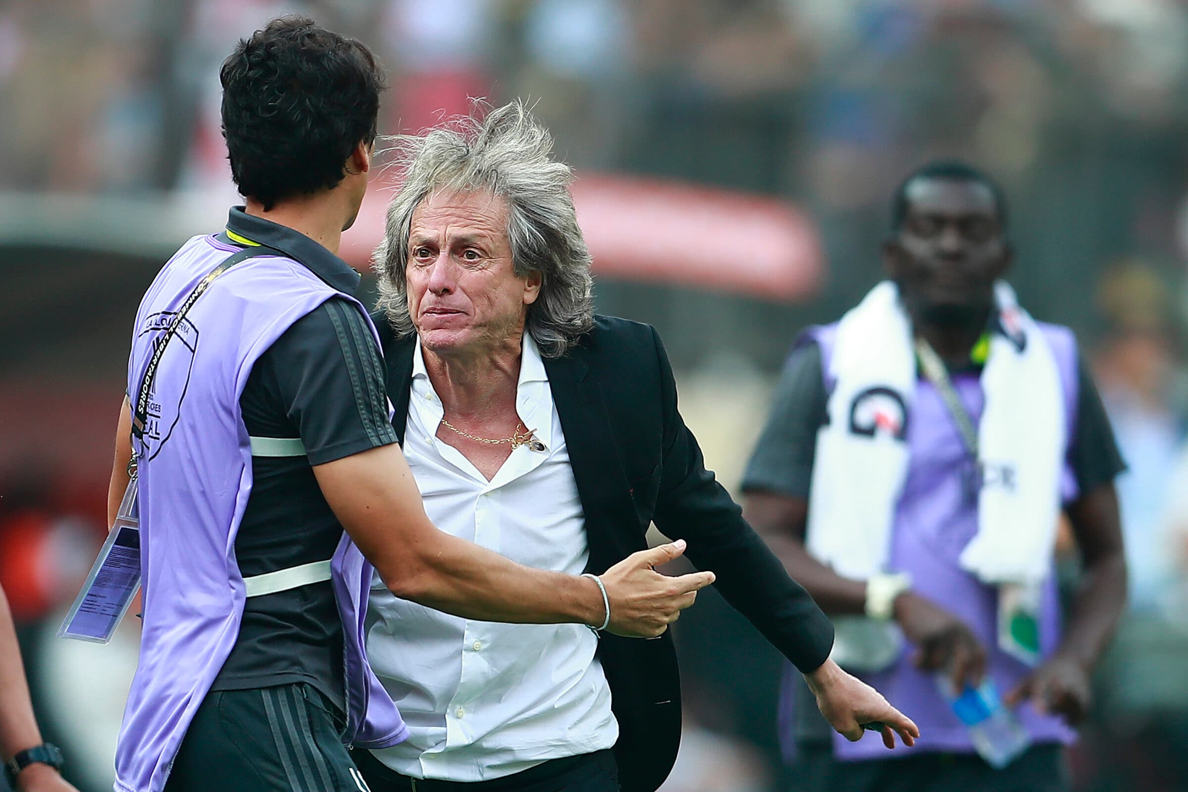 Jorge Jesus em ação pelo Flamengo