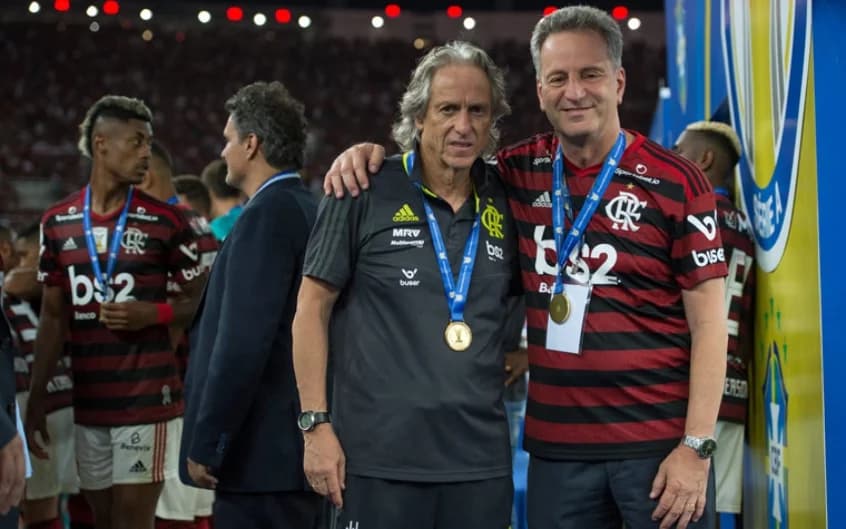 Landim e Jorge Jesus