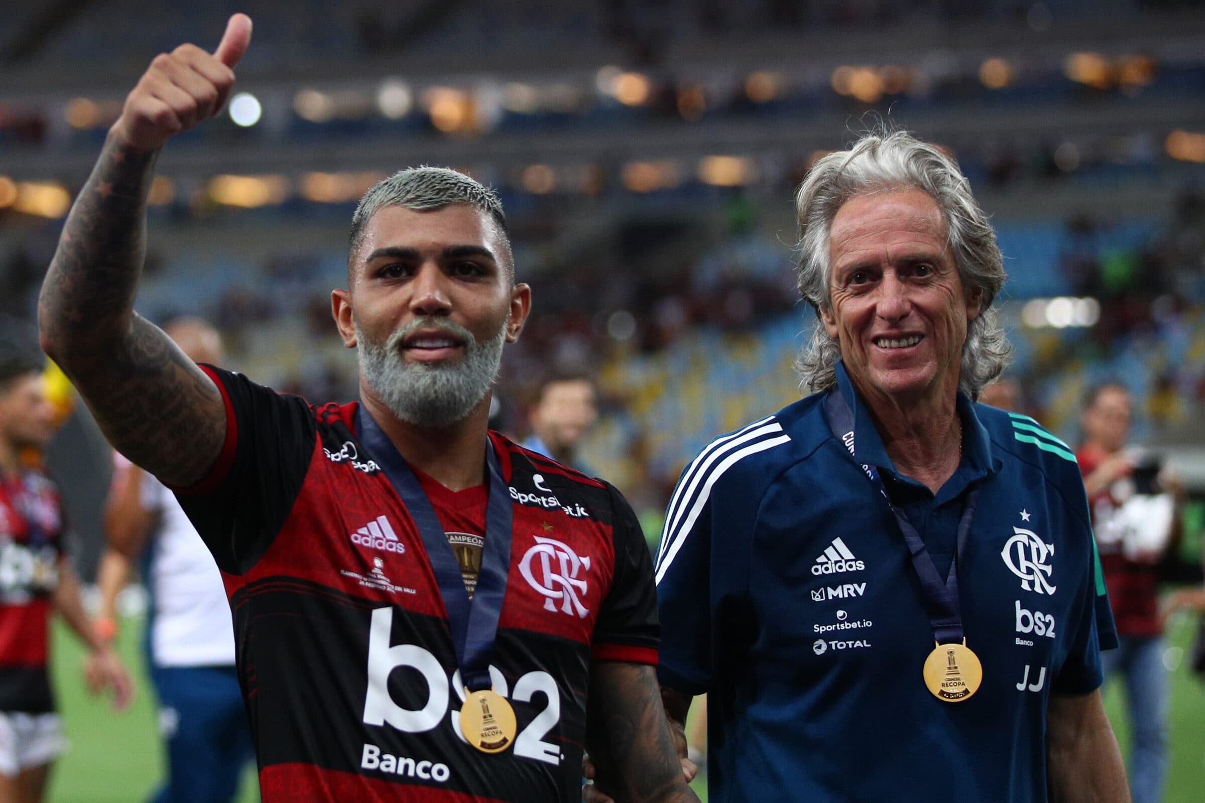 Jorge Jesus em ação pelo Flamengo