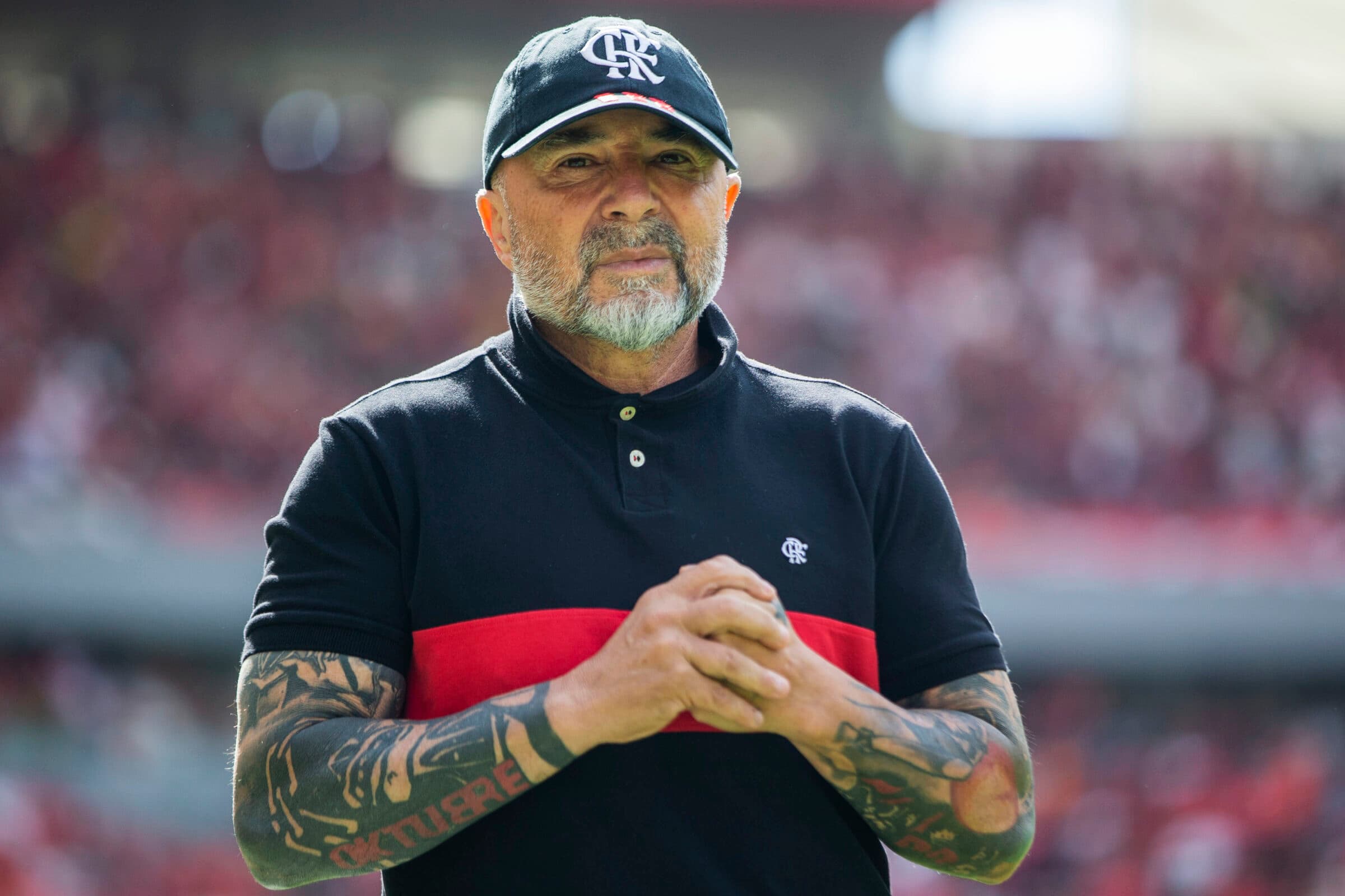 Jorge Sampaoli na derrota do Flamengo para o Internacional