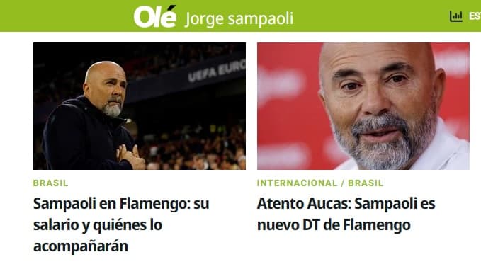 sampaoli no flamengo diario olé