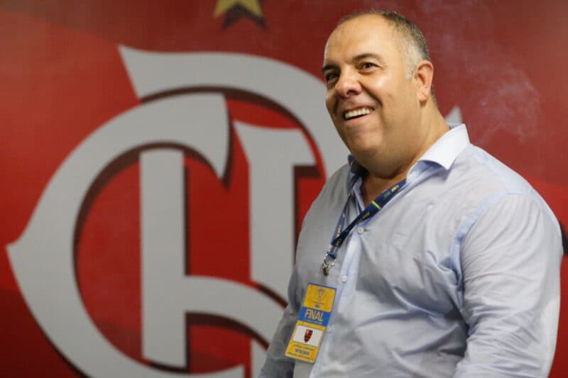 Marcos Braz não aprende com "Real Madrid pode esperar" e diz que Flamengo não pode reclamar do sorteio na Libertadores; time não ganhou fora