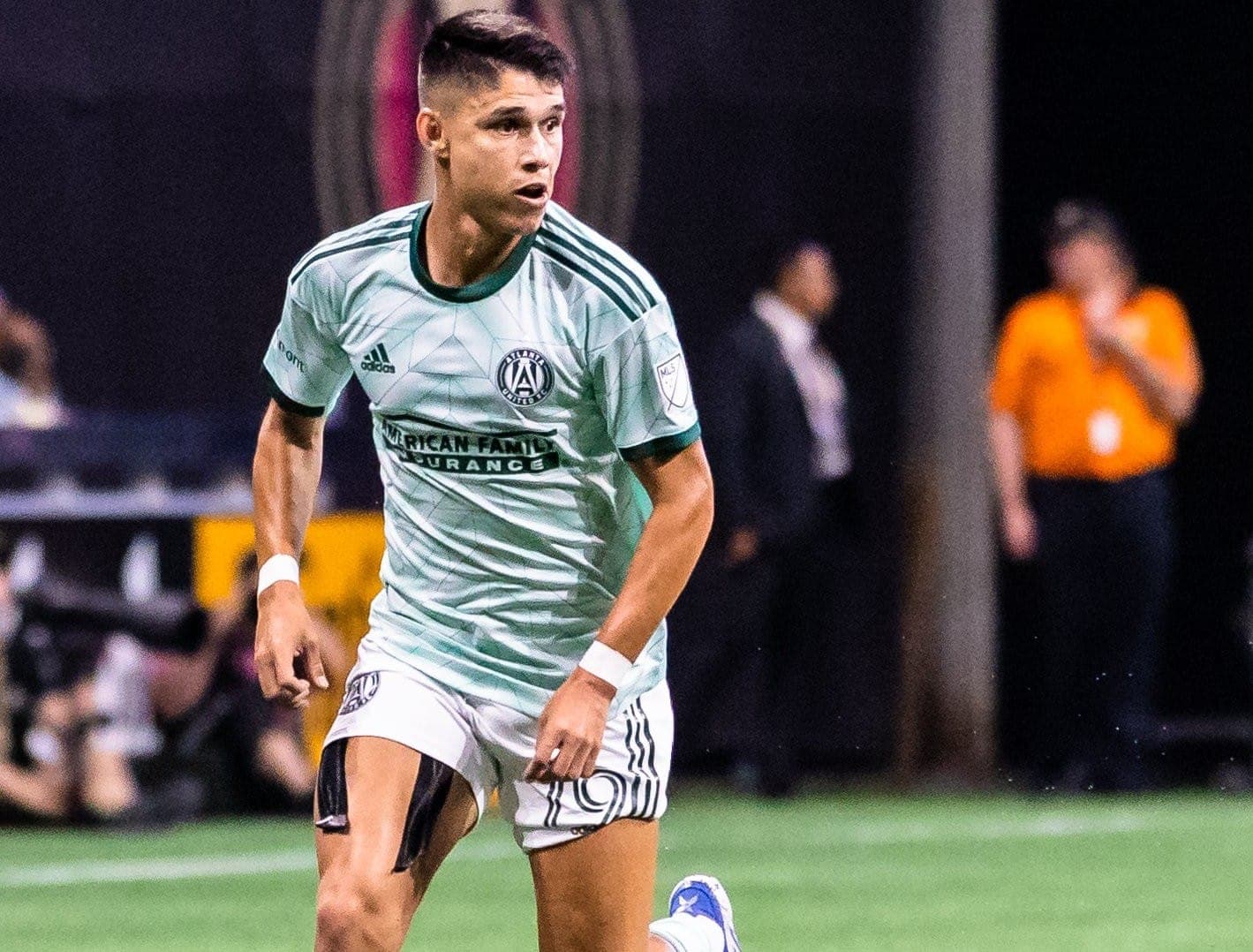 Luiz Araújo, reforço do Flamengo, atuando pelo Atlanta United