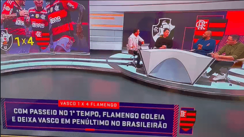 Após a goleada do Flamengo por 4-1 sobre o Vasco, Luiz Carlos Jr. afirmou que também abandonaria o estádio antes do fim da partida