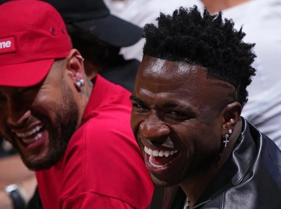 Neymar e Vinícius Júnior na NBA