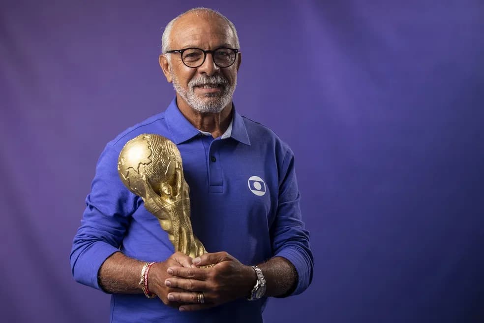 Júnior, ídolo do Flamengo, é comentarista da Globo