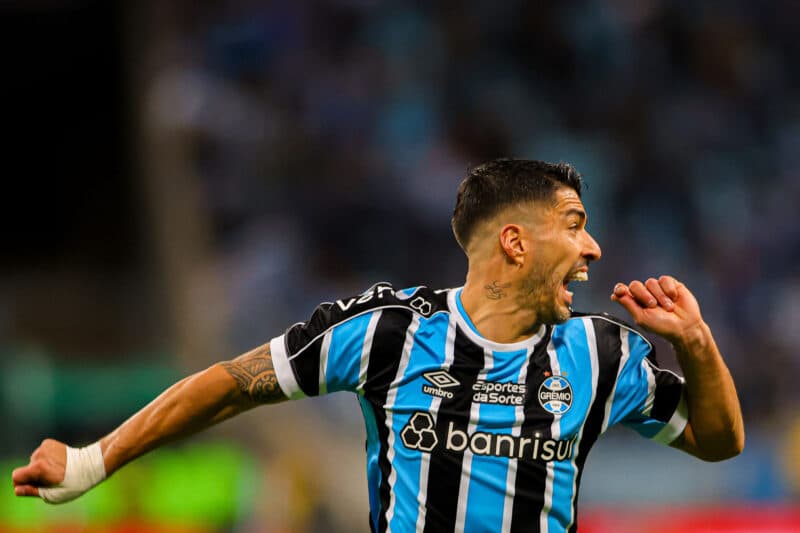 Luis Suárez em Flamengo x Grêmio