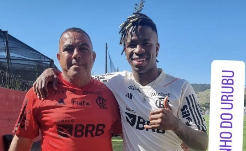 vinícius júnior treino no flamengo