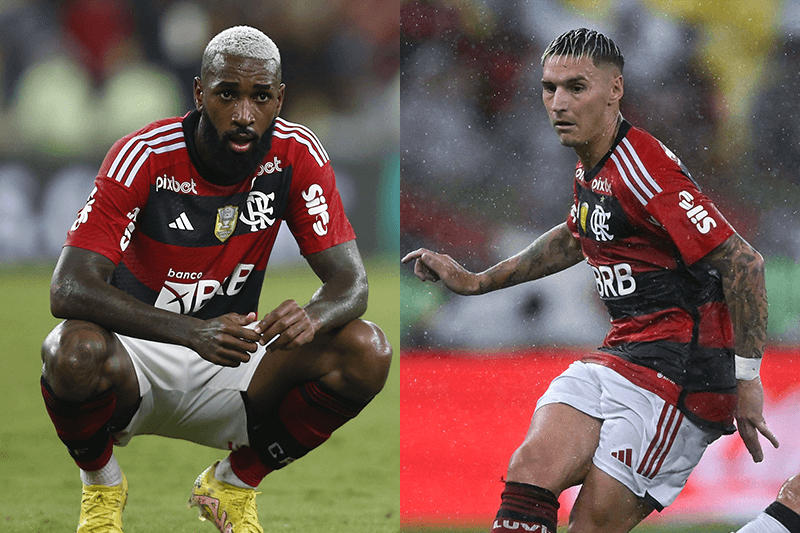 Gerson e Varela, do Flamengo, se desentendem no Ninho do Urubu
