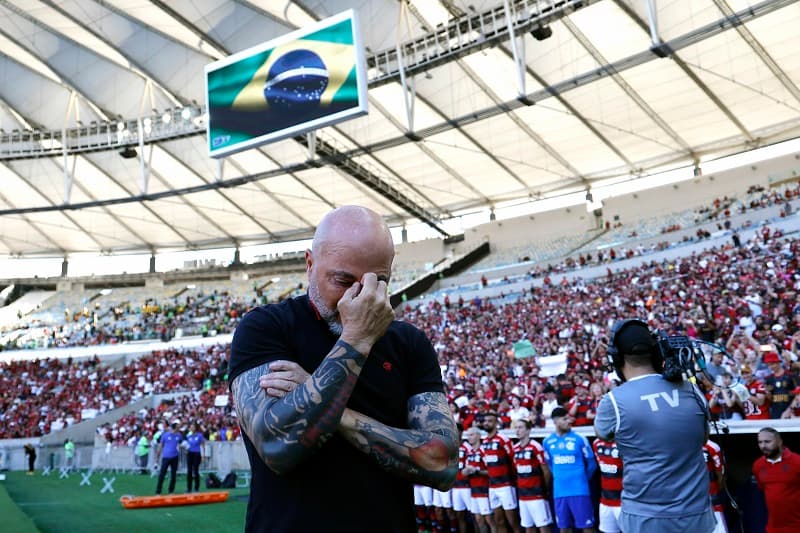 Tácnico do Flamengo, Jorge Sampaoli parece não conseguir ajustar o time