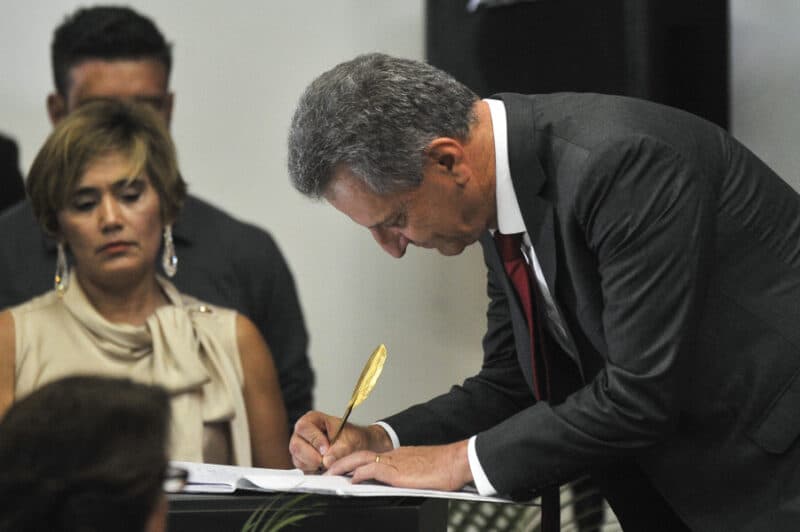 Presidente do Flamengo Rodolfo Landim