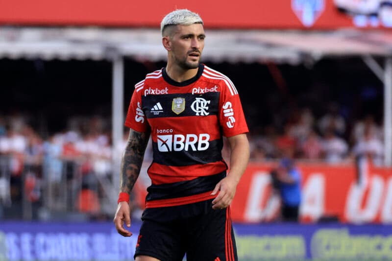 Arrascaeta em Flamengo x São Paulo