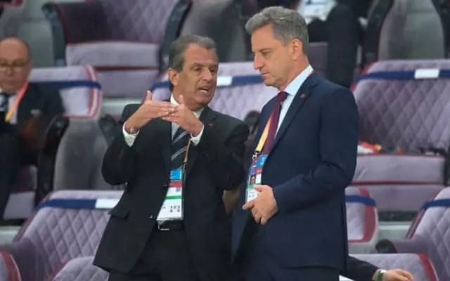 Presidente do Flamengo Rodolfo Landim tem desentendimento público com Bap, tido como favorito a ser candidato da situação à sua sucessão