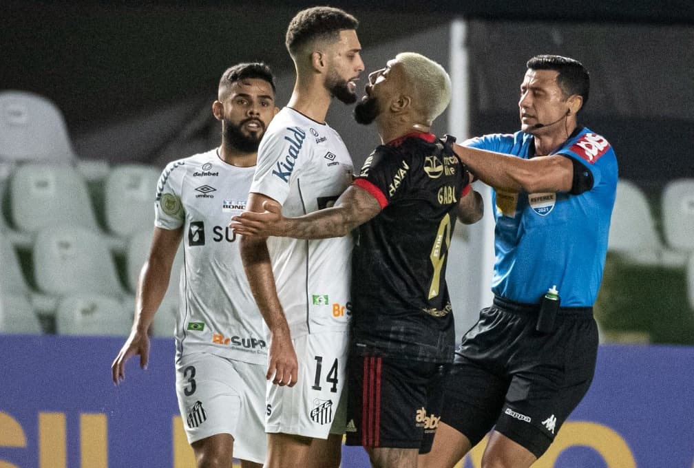Gabigol em Flamengo x Santos