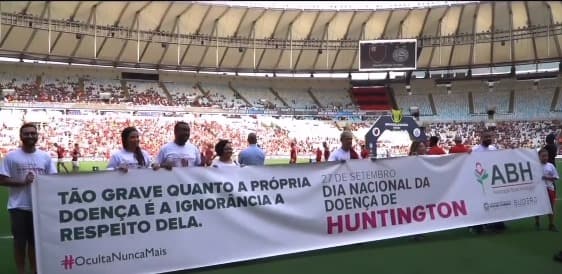 Flamengo faz ação no Maracanã sobre a doença de Huntington