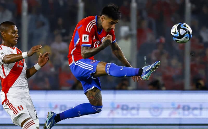 Erick Pulgar do Flamengo no Chile