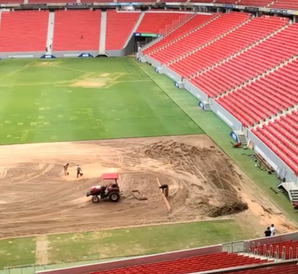 Gramado do Mané Garrincha para Flamengo x Santos