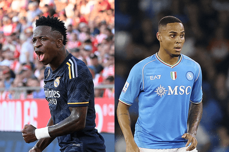 Vinícius Júnior e Natan conhecem caminho nas oitavas de final da Champions; Ex-Flamengo defendem Real Madrid e Napoli