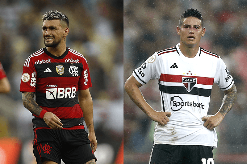 Dorival compara Arrascaeta e James Rodríguez