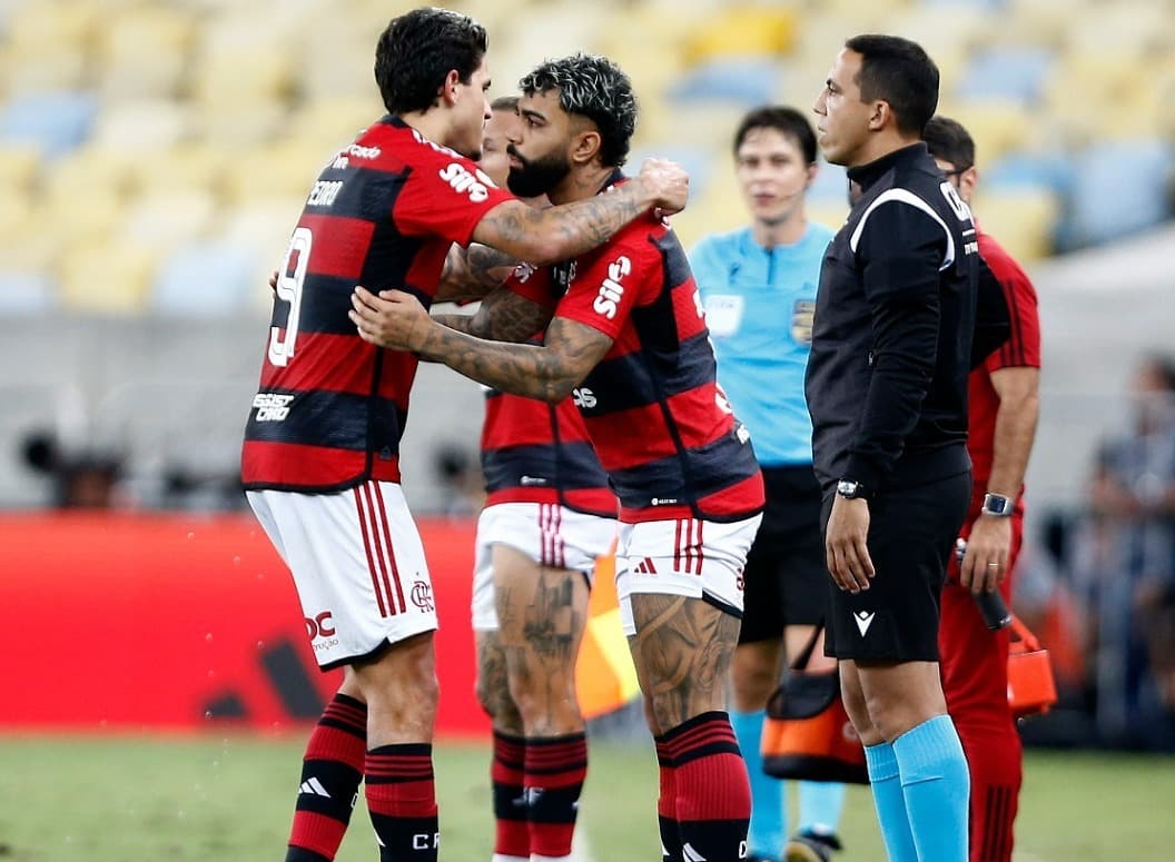 Gabigol entra no lugar de Pedro no Flamengo x Palmeiras