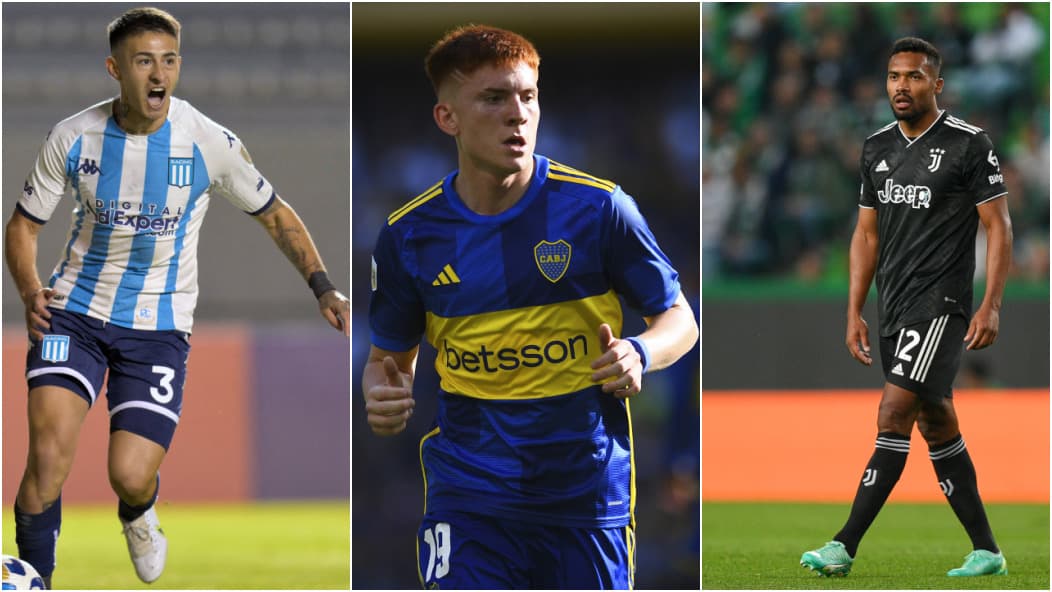 Gabriel Rojas, Valentín Barco e Alex Sandro; jogadores para o Flamengo ficar de olho para 2024