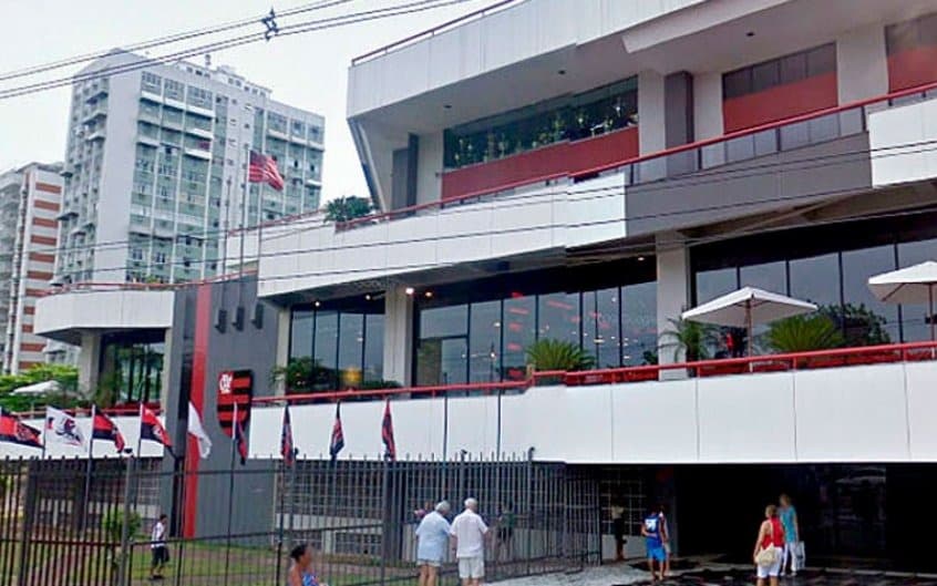 Entrada da sede do Flamengo, na Gávea