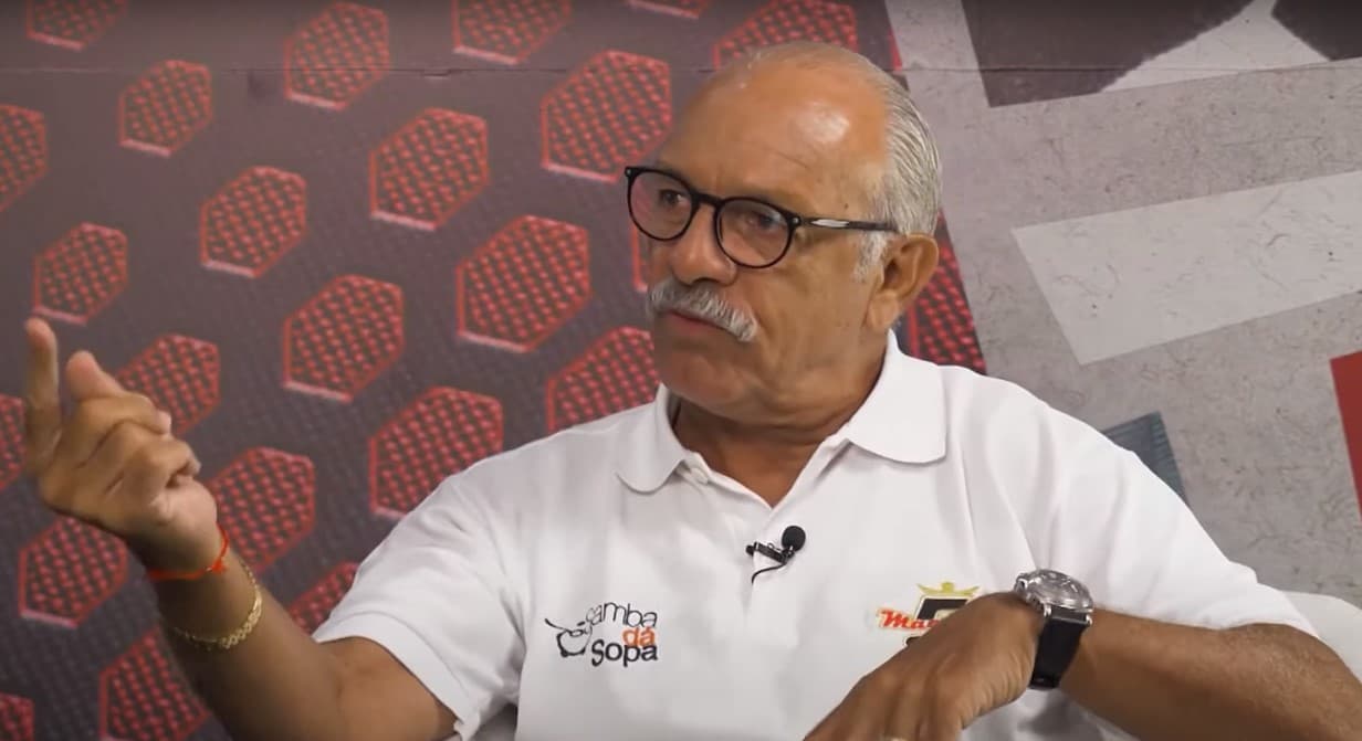 Júnior em participação no programa do Zico, na Joven Pan; Maestro apontou o Flamengo como a decepção do ano