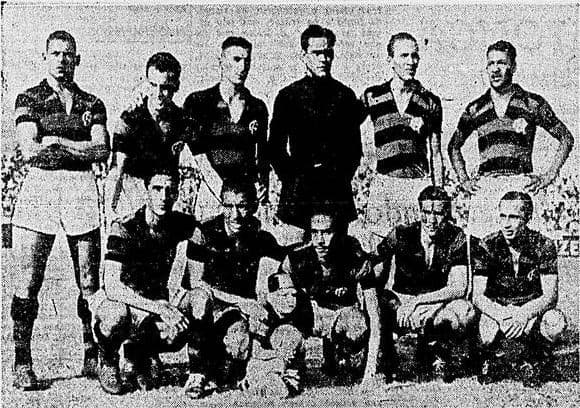 Time do Flamengo postado pelo Correio da Manhã