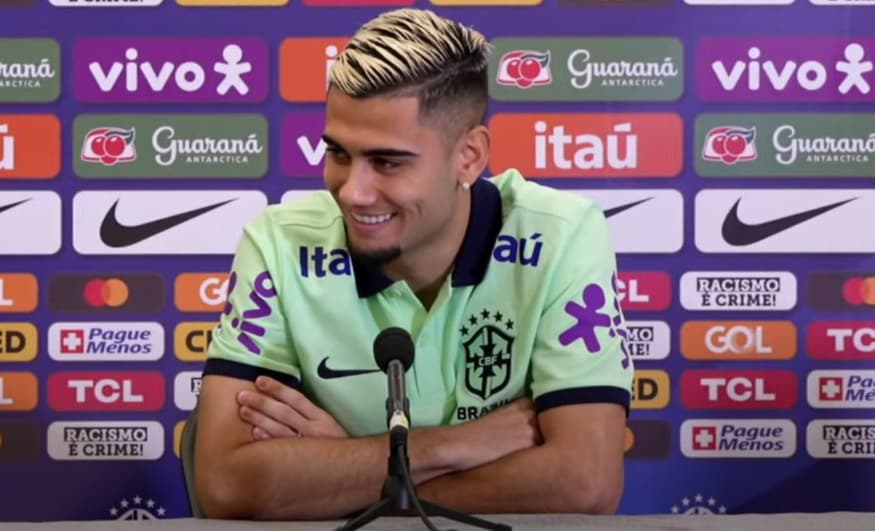 Andreas Pereira cita passagem no Flamengo em coletiva pela Seleção Brasileira