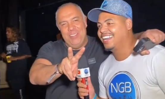 Marcos Braz durante entrevista para o portal NGB News; dirigente falou sobre momento do Flamengo antes de final do Carioca
