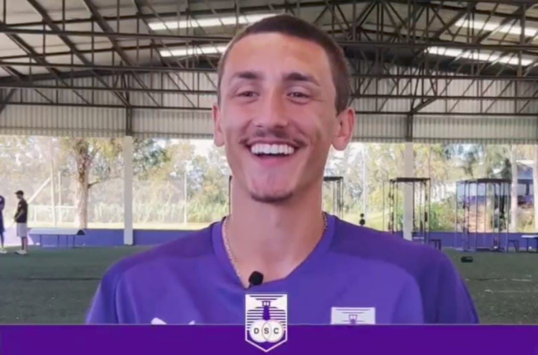 Matteo Copelotti em entrevista para as redes sociais do Defensor, adversário do Flamengo na Libertadores Sub-20