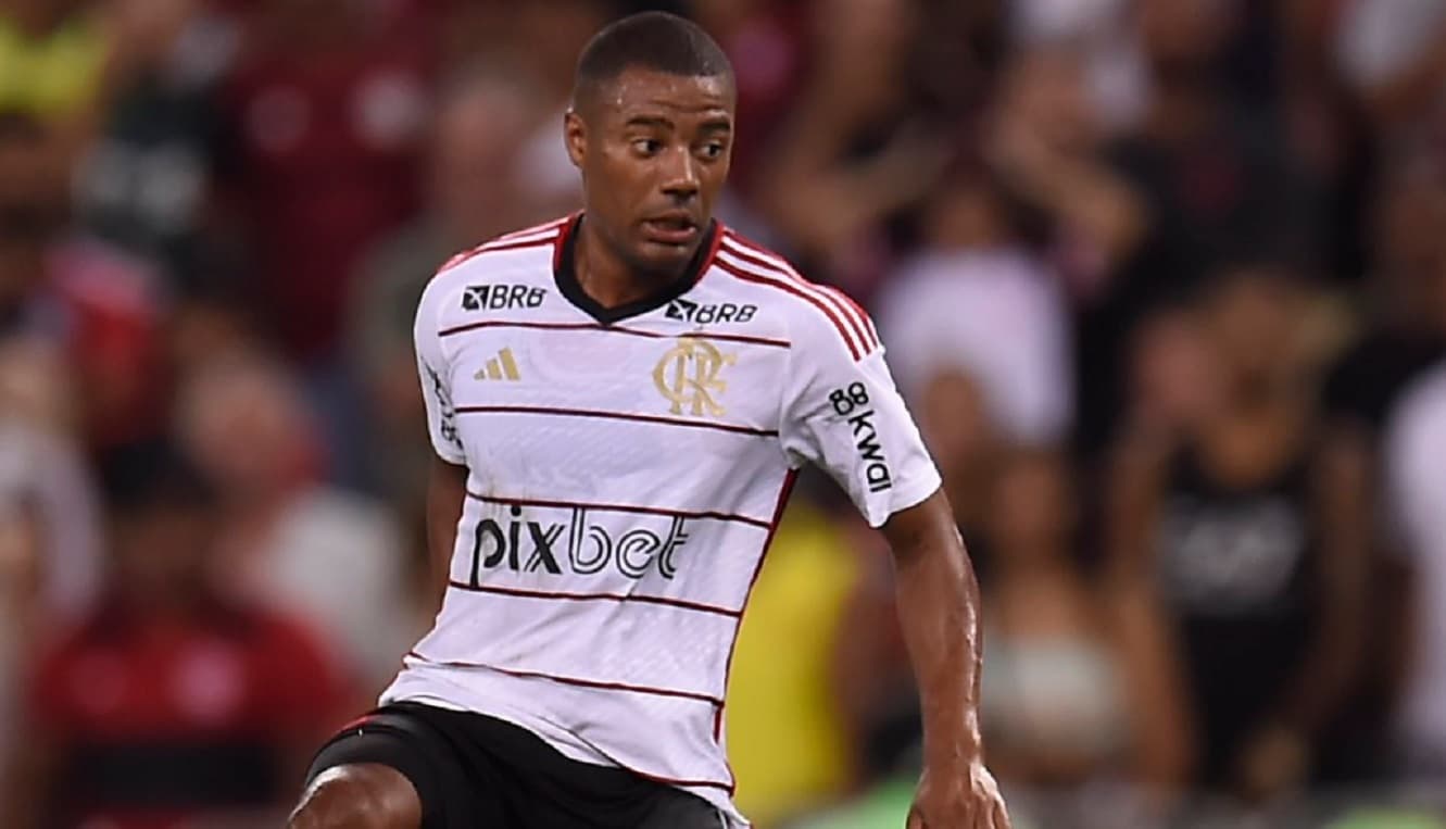 de la cruz em jogo do flamengo contra o fluminense