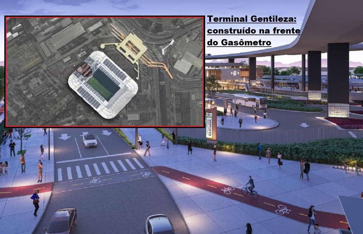 estádio do flamengo ao lado do terminal gentileza gasômetro