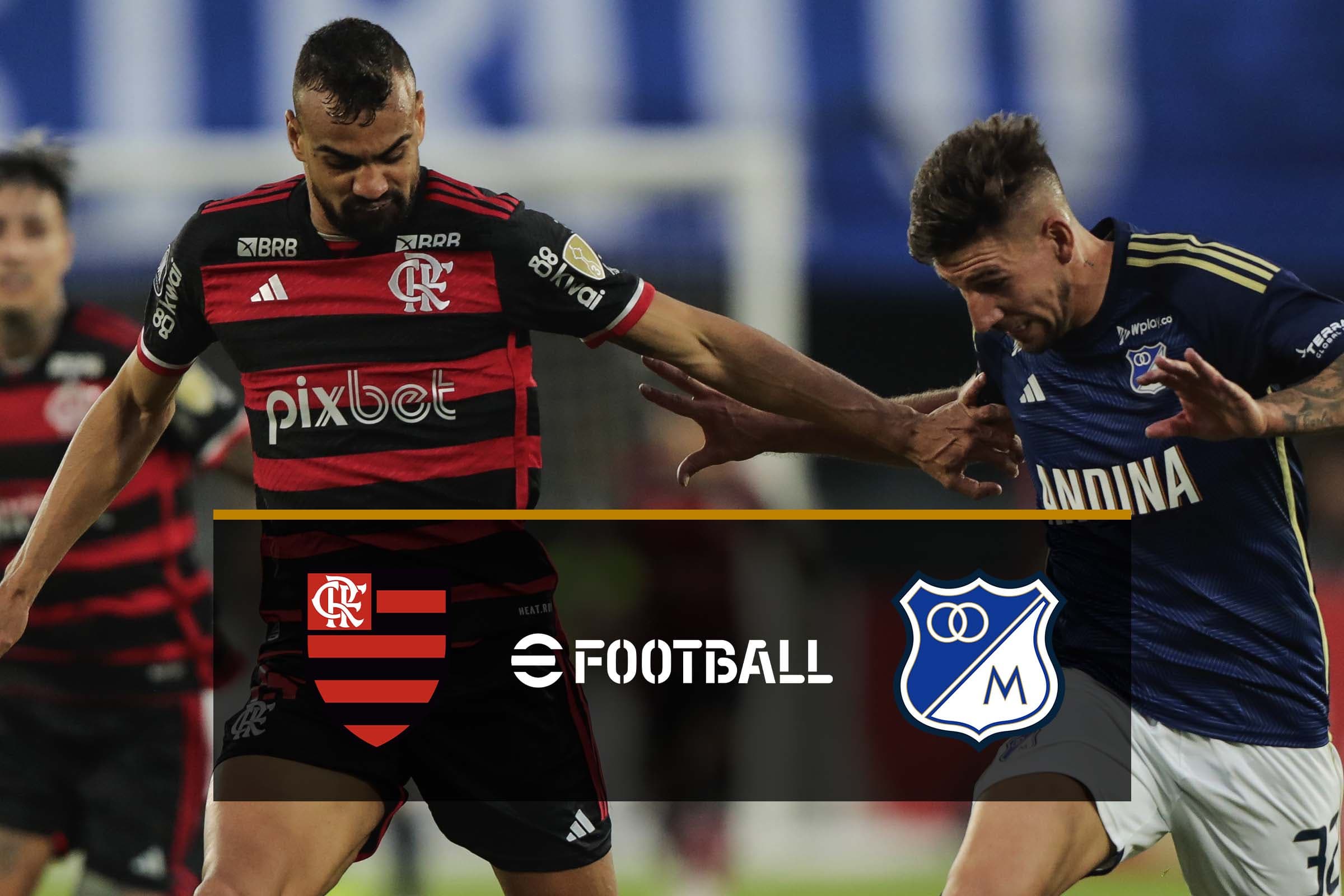 Meme torcedores Flamengo x Millonarios no eFootball