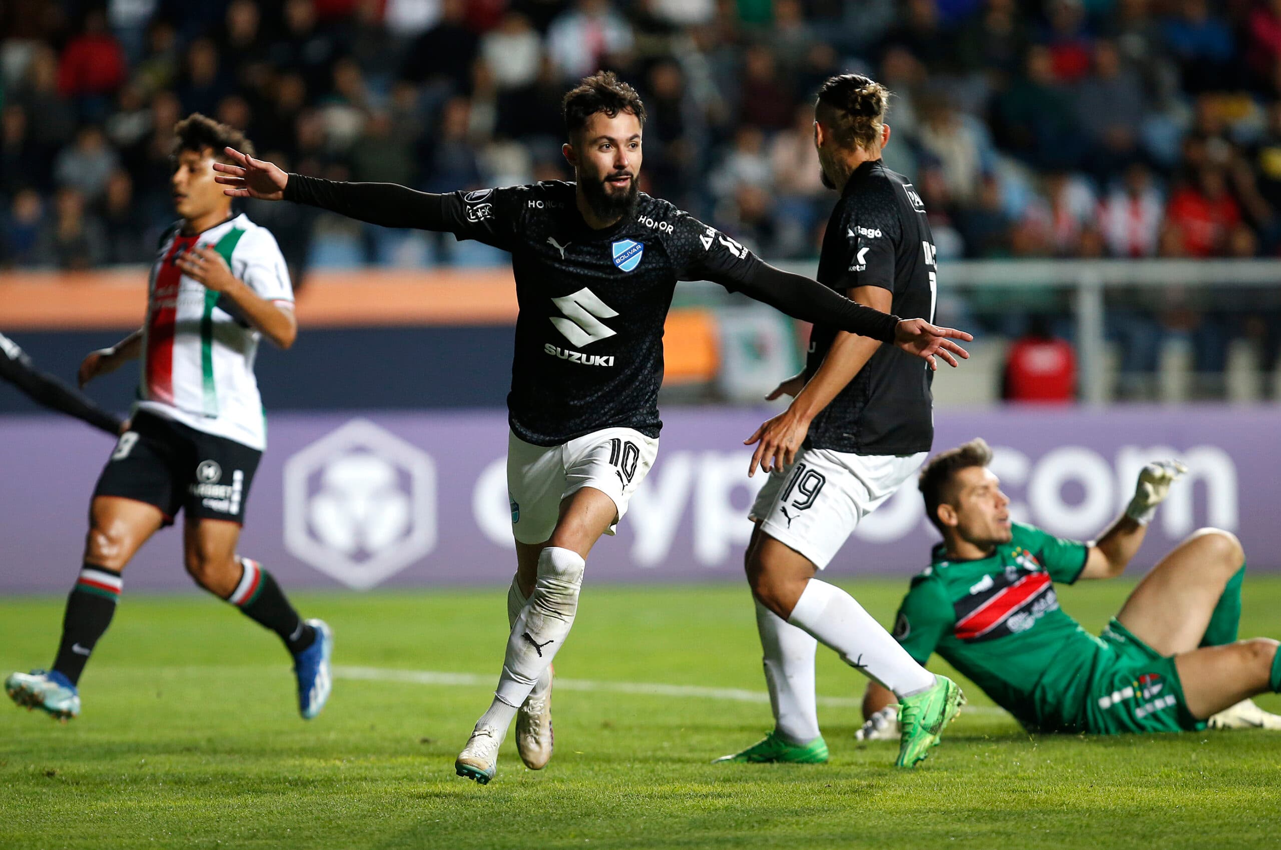 bolívar vence palestino em grupo do flamengo