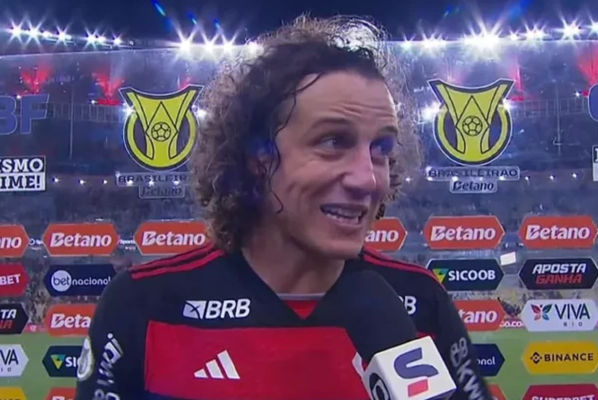 david luiz após vitória do flamengo contra o bahia