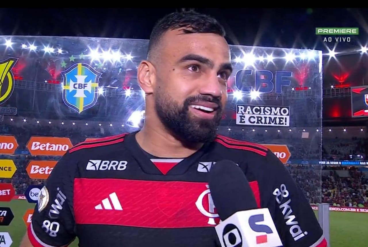 fabrício bruno após vitória do flamengo contra o cruzeiro