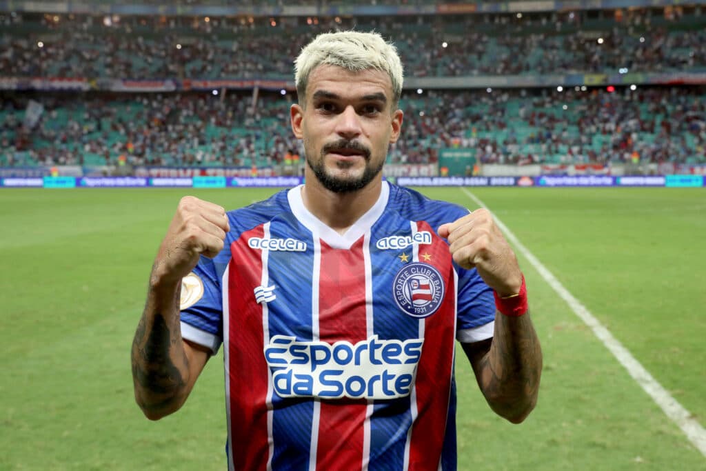 cauly vibra após jogo do bahia na fonte nova meia irá enfrentar o flamengo na copa do brasil