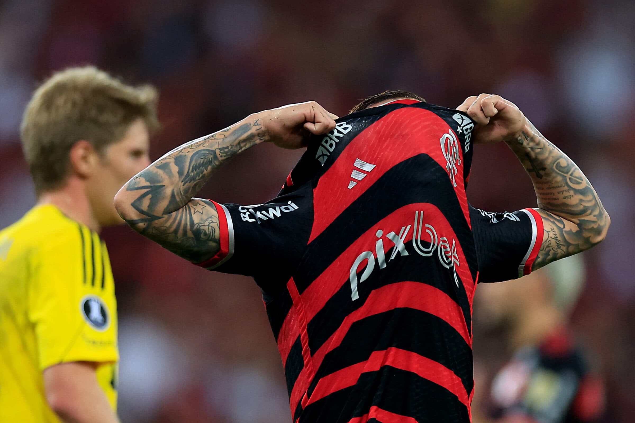 cebolinha se lamenta jogo do flamengo libertadores