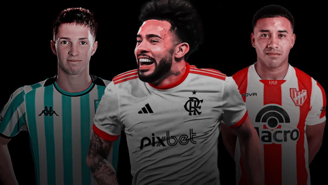 claudinho ao lado de baltasar rodriguez damian puebla flamengo